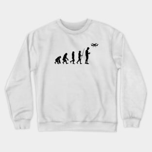 Drone Evolution Drone Pilot Quadrocopter Flying Crewneck Sweatshirt